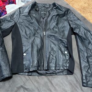 Maurices Black Faux Leather Jacket
